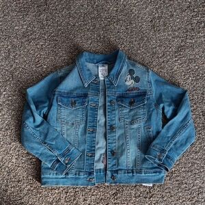 Disney Blue Jean Jacket with Mickey Mouse Deisgn